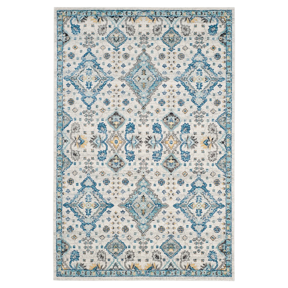 Perla Area Rug - Ivory / Light Blue ( 4'x6' ) - Safavieh