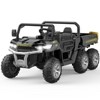 24V Kids Ride On Dump Truck,4WD 2 Seater Ride On Truck with Dump Bed/Tailgate/Shovel,6 Wheels Ride on Truck with Remote Control Gift for Boys Girls - 2 of 4
