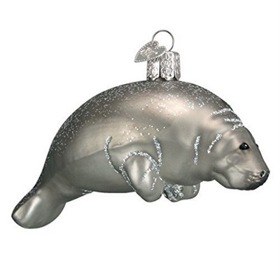 Old World Christmas Glass Blown Ornament, Manatee