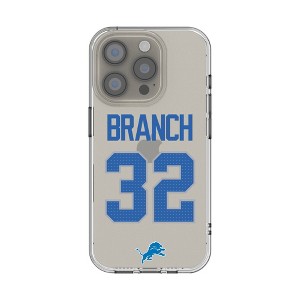 NFL Detroit Lions Players Game Tactic Clear Cell Phone Case for Apple iPhone - 1 of 4