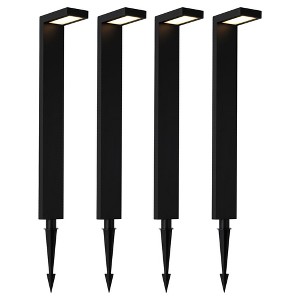 C Cattleya 4-pack 21" 4.5W Low Voltage Black Aluminum LED Outdoor Landscape Path Lights - 1 of 4