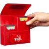 Monster Protectors Magnetic Double Deck Box- Red, Holds 150 Gaming TCGs, Self-Locking Closure, Works w Standard & Smaller Size Gaming Trading Cards - 2 of 4