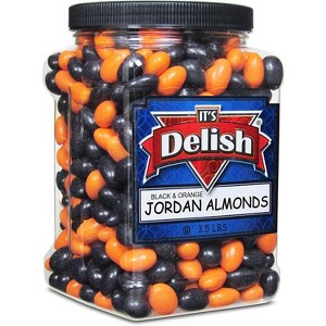 Halloween Black & Orange Jordan Almonds by It's Delish, 3.5 lbs Jumbo Container - 1 of 4