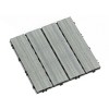 Syemin Carpet Tiles Composite Patio Deck Tiles DIY Interlocking Decking Tiles Realistic Textured Surface for Backyard, Light Gray, 14.6"*14.6"*20.5" - 4 of 4