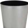 HomeRoots 7" Silver Recycled Plastic Indoor Outdoor Round Pot Planter - 3 of 3