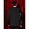 Lars Amadeus Men's Color Block Notched Lapel Party Sequin Blazers - 3 of 4