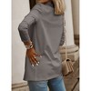 Imily Bela Women's Casual Blazer, Solid Color Long Sleeve Blazer, Office Open-Front Blazer - 3 of 4