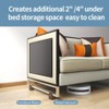 Aoibox Adjustable Bed Risers 4 Inch Heavy Duty Screw Clamp Fit 0-1.5 In Frame Support 5000lbs Table Cabinet 4 Pack Black - 3 of 4