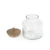 Madin Glass Jar with Wooden Lid - Elegant Storage Container for Kitchen & Home-700ml - 3 of 4