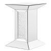 Elegant Lighting 12 inch Crystal End Table in Clear Mirror Finish - 3 of 4