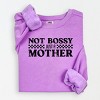 Simply Sage Market Not Bossy Just A Mother Lightweight Garment Dyed Sweatshirt - 2 of 4