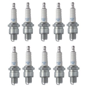NGK 10 Pack of Genuine OEM Replacement Spark Plugs - BR6HS-10PK - 1 of 3