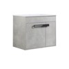 Bathroom Vanity With Sink Freestanding/Wall-Mounted Bathroom Vanity Ceramic Single Basin Set With Doors Adjustable Shelves For Bathroom - 2 of 4