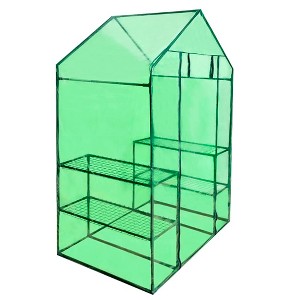 vidaXL Walk-in Greenhouse with 4 Shelves - 1 of 4