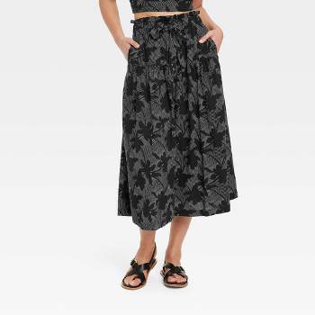 Assets By Spanx Women's Ponte Side Slit Skirt : Target