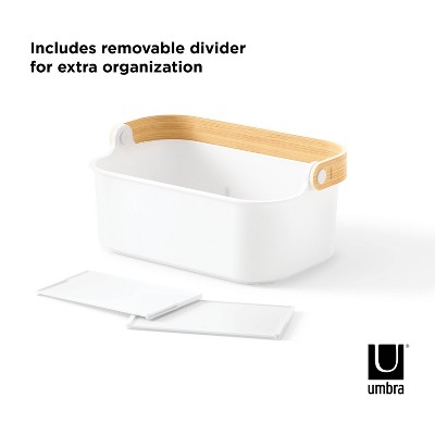 Umbra 4.88" Bellwood Bin Natural: Kitchen Storage Organizer, Multi-Compartments, ABS Material, 5-Year Warranty — фото 5