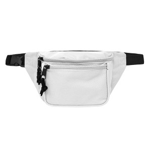 Dalix 3 Pocket Fanny Pack Money Pouch Concealer Runners Bag Waist Belt - 1 of 4