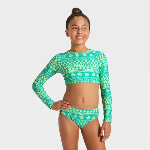 Cat & Jack Girls' Beach Life Swimwear Set - Cat & Jack™ S