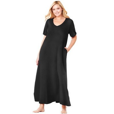 Dreams & Co. Women's Plus Size Long T-Shirt Lounger