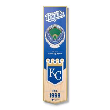 8" x 32" MLB Kansas City Royals 3D Stadium Banner