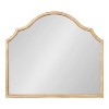 Kate & Laurel All Things Decor 32"x28" Leanna Wood Arched Mirror - 4 of 4