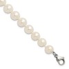 Chisel Stainless Steel 9-10mm Hand Knotted White Round Freshwater Cultured Pearl 8" Bracelet - 2 of 4