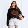 Simply Sage Market Women's Graphic Sweatshirt Varsity Talk Purdy To Me - 2XL - Midnight - 2 of 3