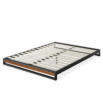 6" Suzanne Platforma Bed Frame without Headboard Black - Zinus