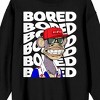 Bored of Directors Bored Ape Wearing Red Hat Men's Black Crew Neck Sweatshirt - 3 of 3