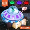 Joyfy 5FT Long Halloween Inflatable Outdoor Decorations, Crashing UFO Inflatable with Color Changing Lights for Halloween Party Yard Garden Lawn Decor - 3 of 4