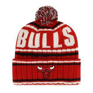 Chicago Bulls Beanie Hat Red Black White