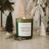 Sweet Water Decor Christmas Tree Farm 15oz Green Matte Jar Soy Candle - 3 of 3
