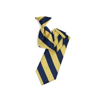 College 1/2" Striped Colored Woven Clip On Neck Tie