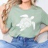Simply Sage Market Turtle Mandala Short Sleeve Tee - S - Sage - 2 of 4