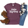 The Juniper Shop Little Darling Youth Short Sleeve Tee - M - Plum - 4 of 4