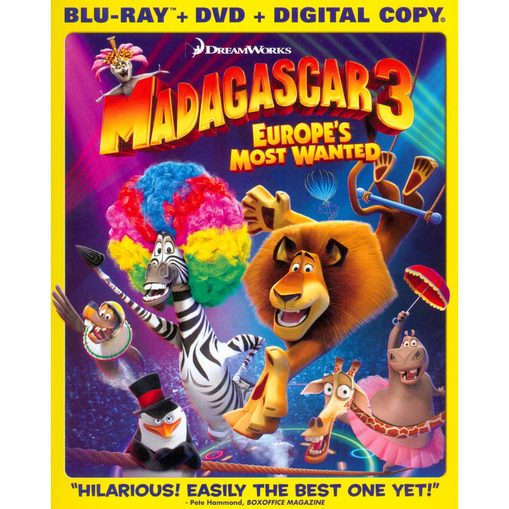 UPC 024543126935 product image for Madagascar 3: Europe's Most Wanted (Blu-ray/Dvd) | upcitemdb.com