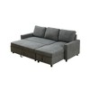 AndMakers 83 in. Polyester Full Size Sofa Bed with Storage - 4 of 4
