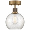 Access Lighting Port Nine 1 - Light Flush Mount in  Antique Brushed Brass - 2 of 4