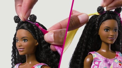 Barbie Brooklyn Doll Hair Styling Playset with Accessories