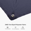PURPLE LEAF Right-left Tilt Cantilever Umbrella with Base Patio Outdoor Swivel Umbrella with 360-degree Rotation - 4 of 4