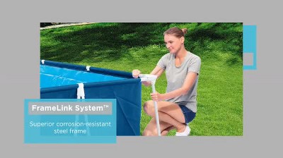 Bestway Steel Pro 13' x 32" Blue Rectangular Above Ground Pool