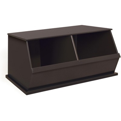 Badger Basket Two Bin Stackable Storage Cubby