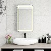 KTMBDW Rectangle Medicine Cabinet Mirror with LED, Wall Mounted Home Storage with 3 Storage Shelves, Mirrored Bathroom Wall Cabinet - 2 of 4
