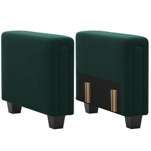 Belffin Modular Velvet Tufted Armrest Pair - 1 of 4