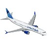 Boeing 737 MAX 8 Commercial Aircraft "United Airlines" White with Blue "Gemini 200" Series 1/200 Diecast Model by GeminiJets - 2 of 3