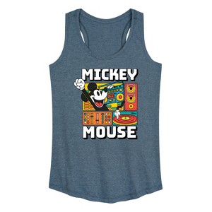 Women's - Disney - Mickey Wave Form Graphic Racerback Tank - 1 of 4