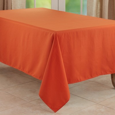 Orange tablecloth deals