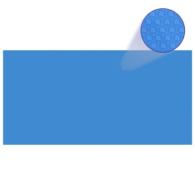 vidaXL Pool Cover Blue Polyethylene (PE) 192.1 x 96.1 in Lightweight
