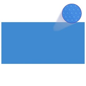 vidaXL Pool Cover Blue Polyethylene (PE) 192.1 x 96.1 in Lightweight - 1 of 4