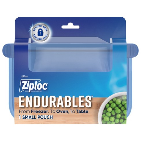  Ziploc Endurables Medium Pouch, 2 Cups, Reusable Silicone Bags  and Food Storage Meal Prep Containers for Freezer, Oven, and Microwave,  Dishwasher Safe, 2 Pack : Health & Household